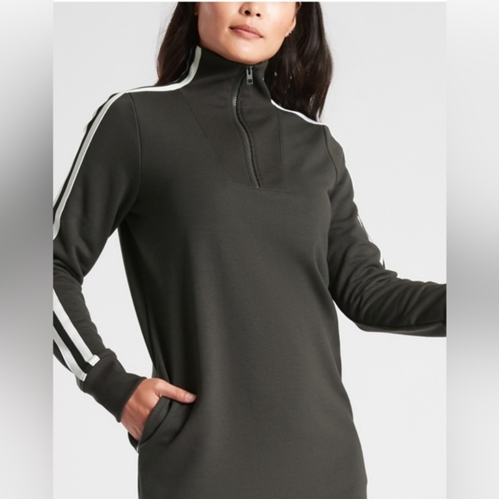 Athleta Circa Track Sweatshirt Dress 2.0